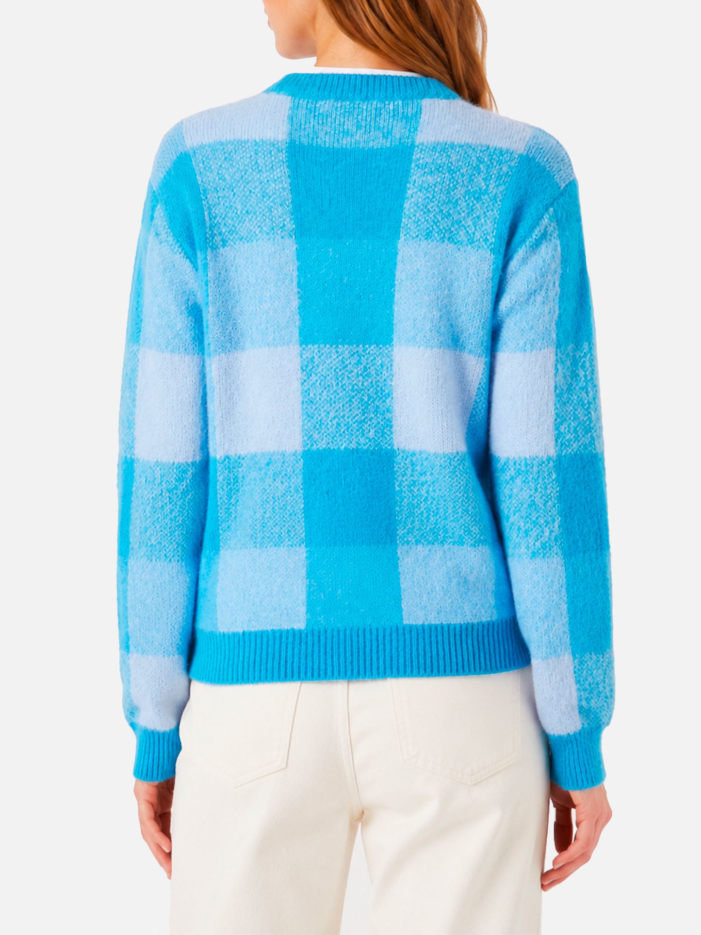 Maglione New Queen Soft con fantasia check 