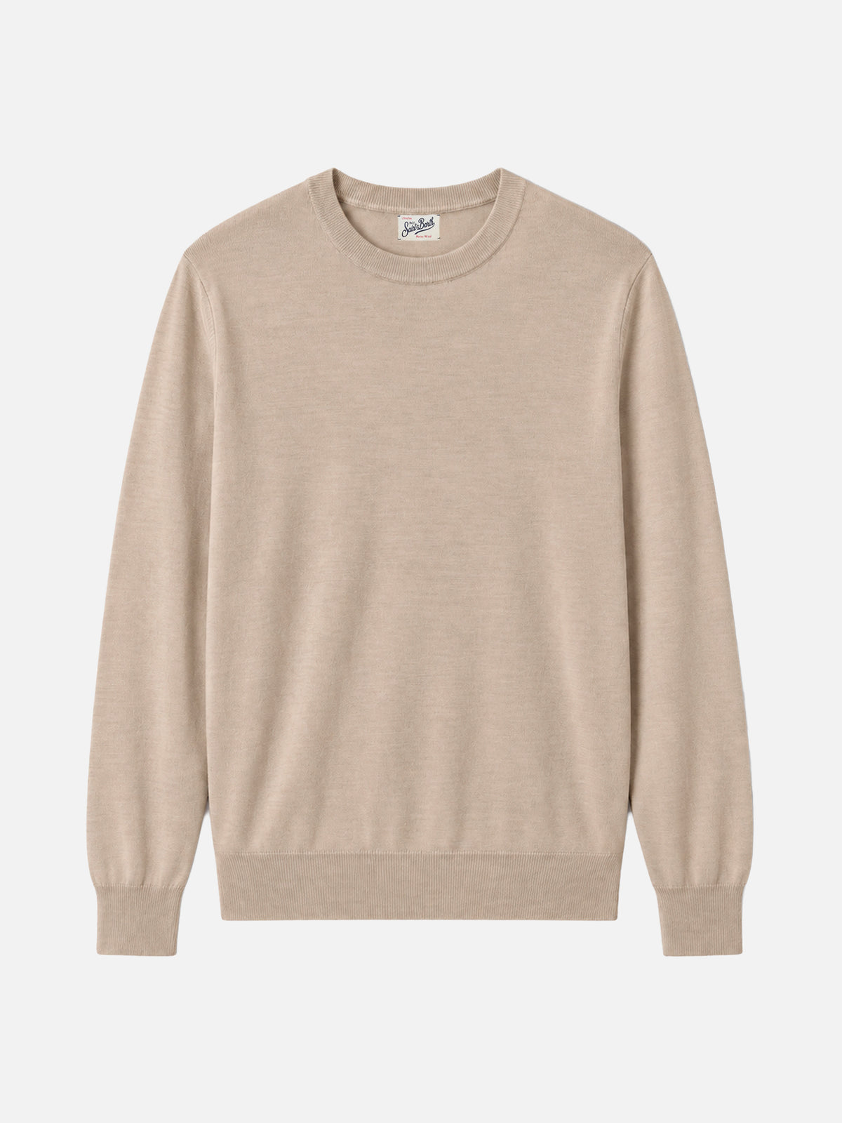 Suéter beige Regent en 100% MERINO WOOL 