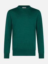 Maglione da uomo Regent in lana merino verde britannico