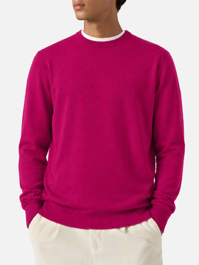 Pullover mit Rundhalsausschnitt Regent aus 100% MERINOWOLLE peony 