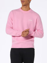 Maglione da uomo in lambswool rosa Regent