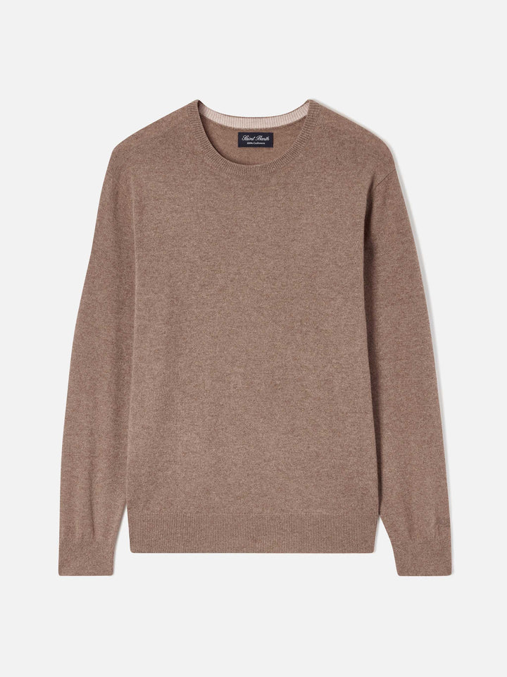 Regent Rundhalspullover in Camel 