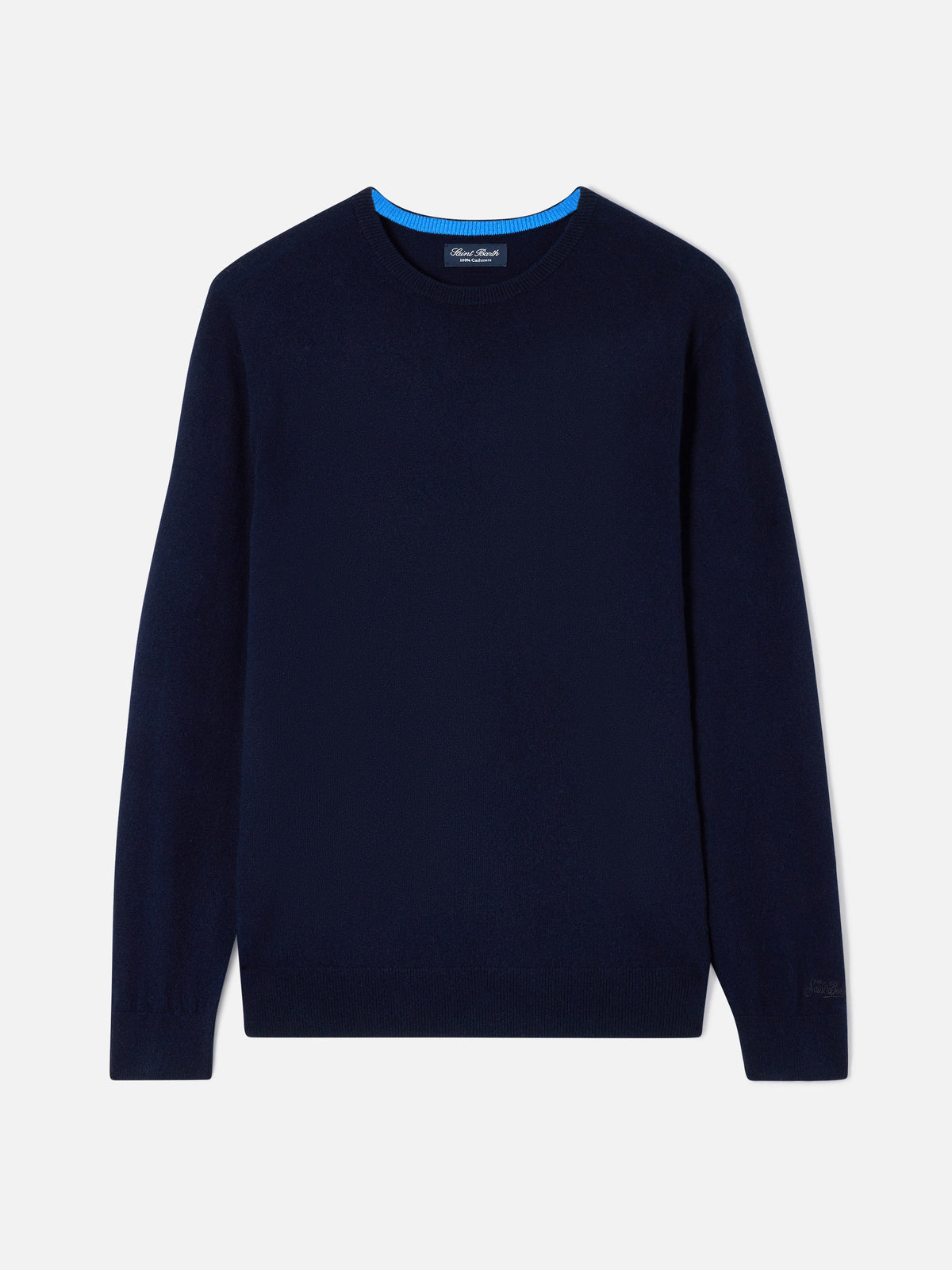 Girocollo in cashmere Regent blu navy