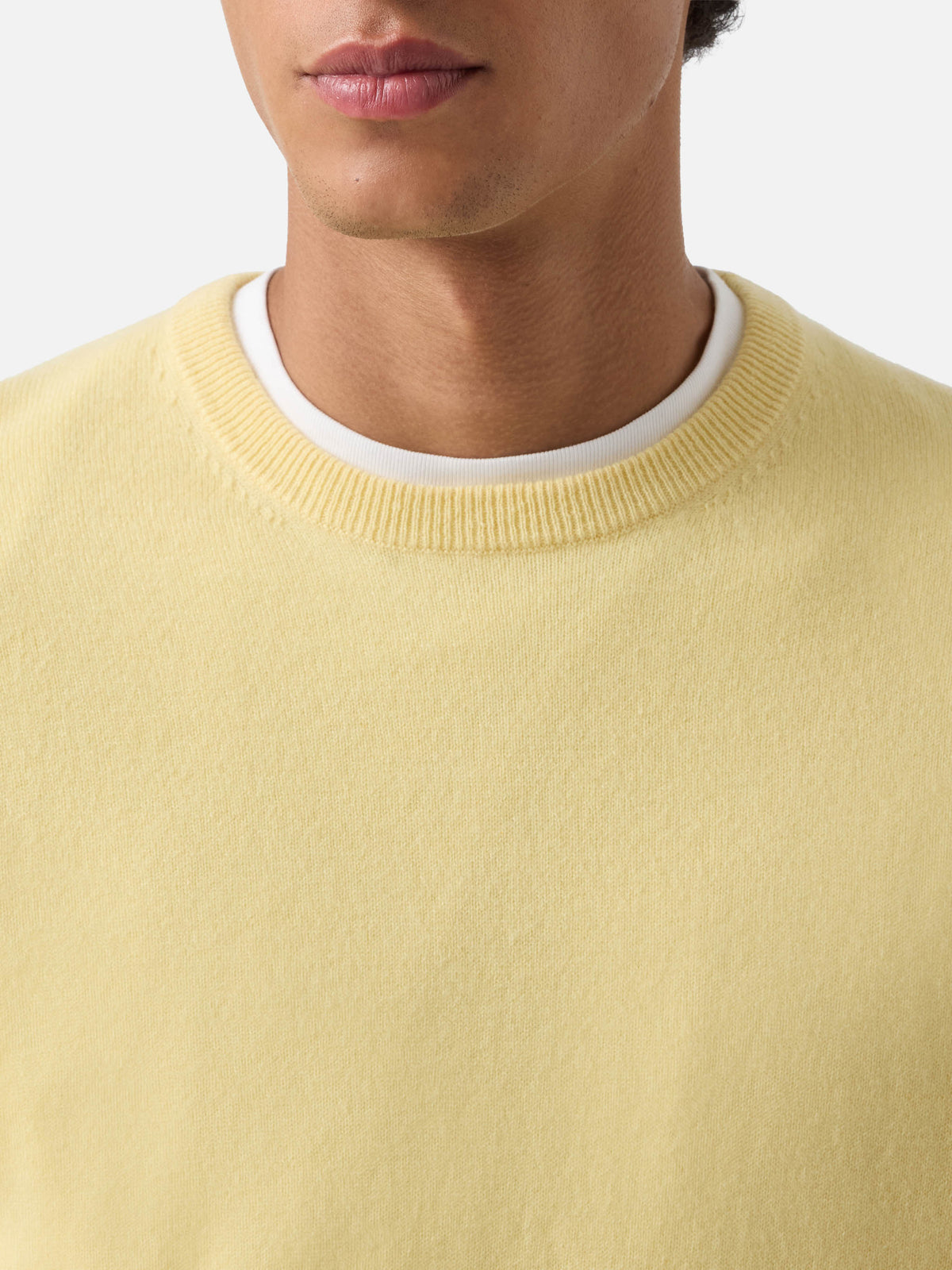 Yellow Regent cashmere crewneck
