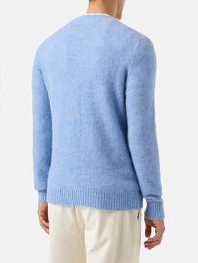 Maglione Regent in alpaca stretch azzurro chiaro