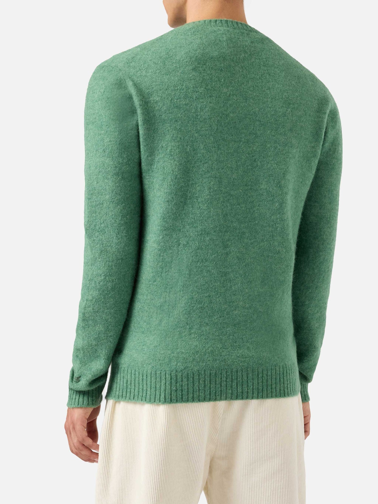 Regent sage green stretch alpaca sweater