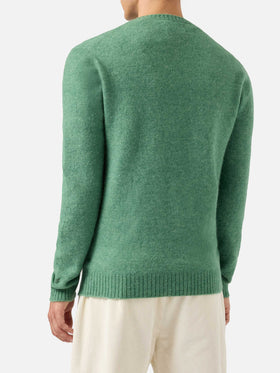 Regent sage green stretch alpaca sweater