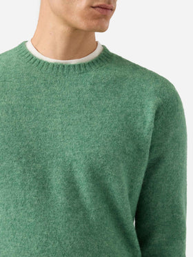 Regent sage green stretch alpaca sweater