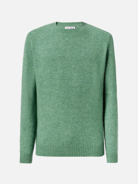 Regent sage green stretch alpaca sweater