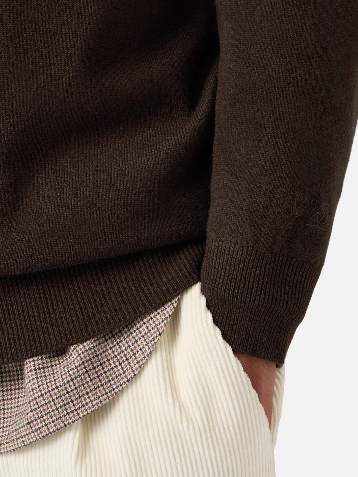 Maglione Regent in lana e cashmere marrone