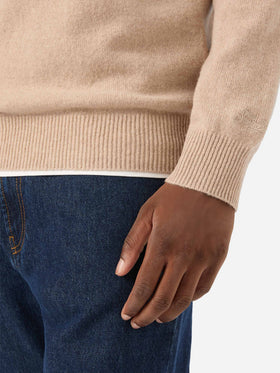 Beige Regent lambswool crewneck