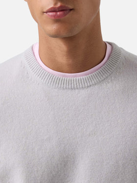 Pull à col rond Grey Regent en laine d’agneau 
