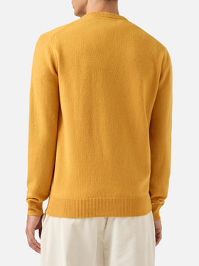 Regent yellow ochre lambswool sweater