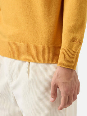 Regent yellow ochre lambswool sweater