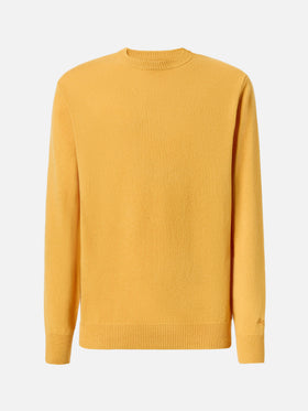 Regent yellow ochre lambswool sweater
