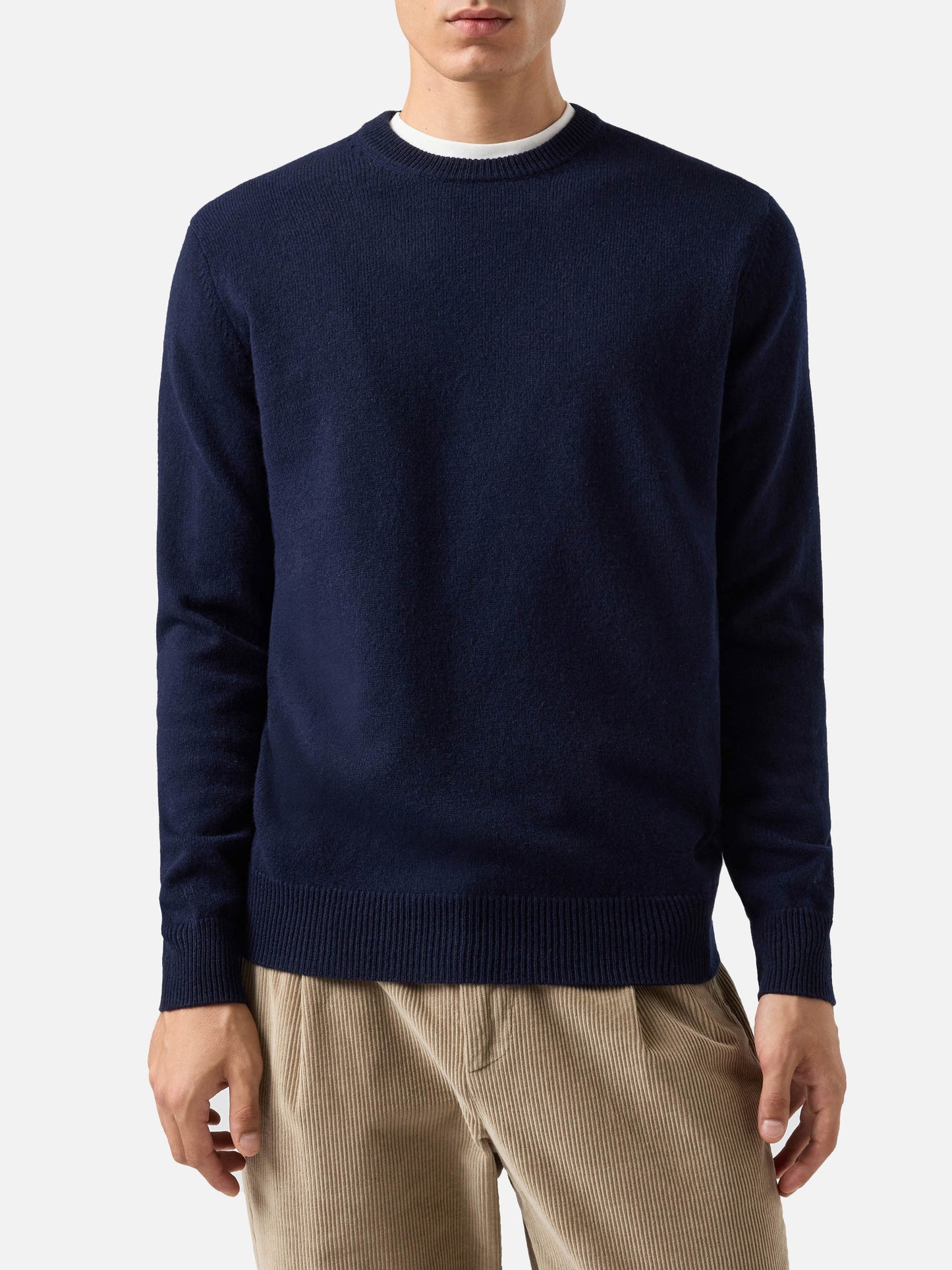 Regent night blue lambswool sweater