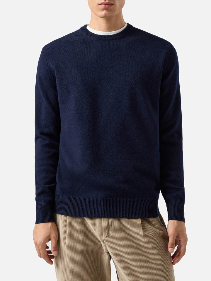 Regent night blue lambswool sweater