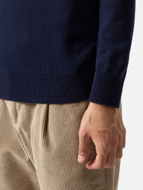 Regent night blue lambswool sweater