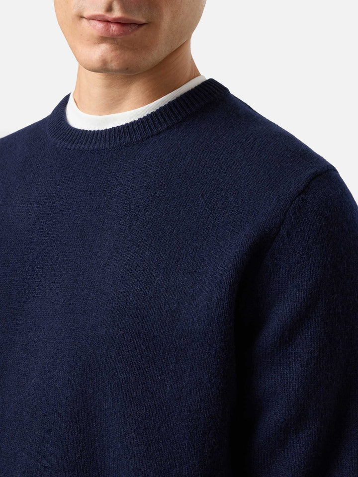 Regent night blue lambswool sweater