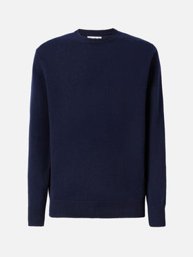 Regent night blue lambswool sweater