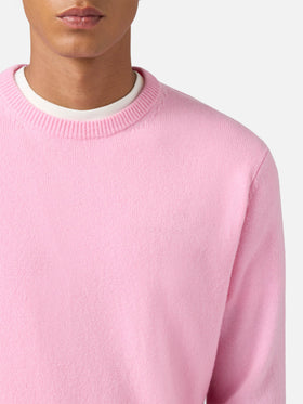 Maglione Regent in lambswool rosa