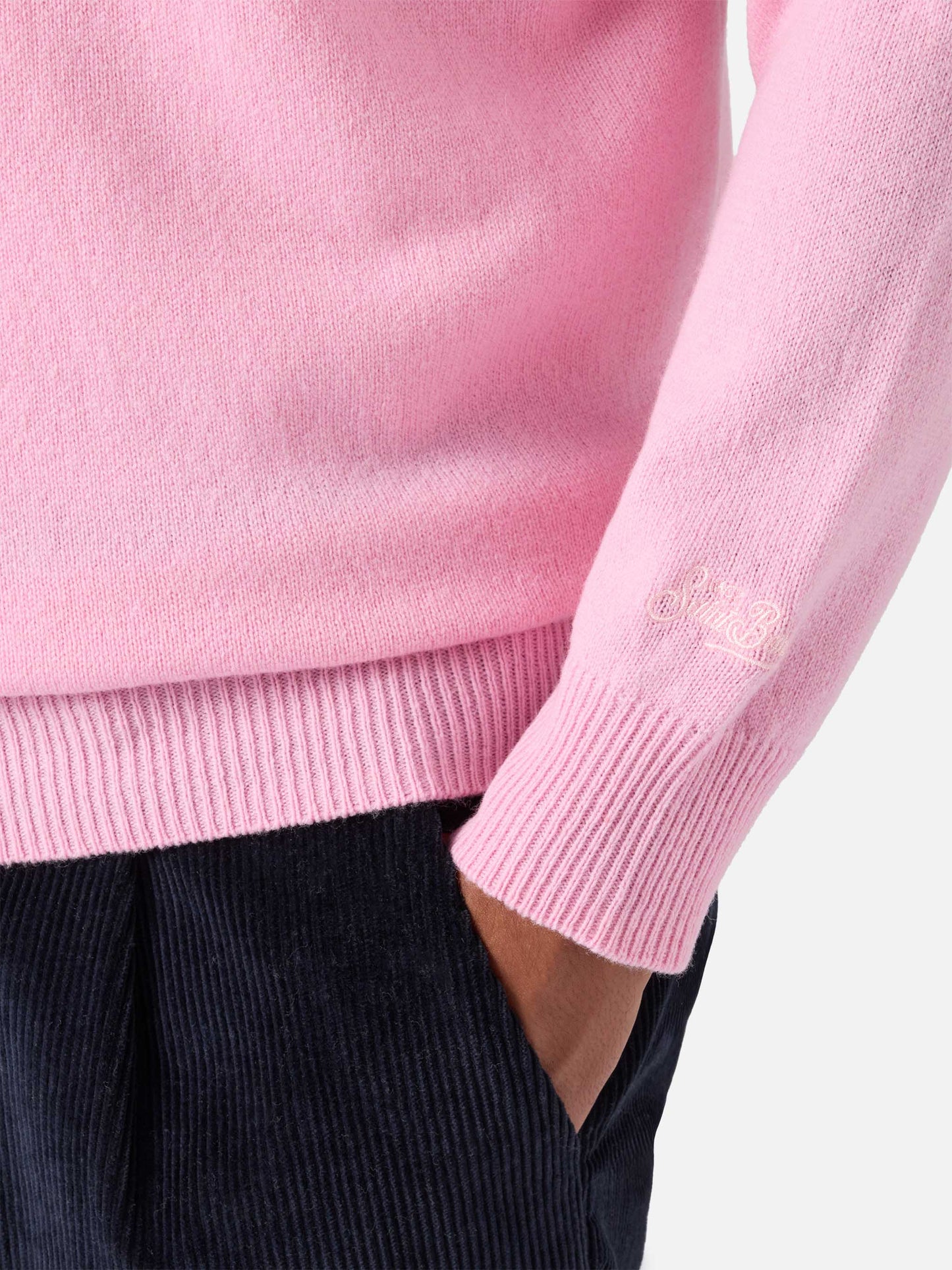 Maglione Regent in lambswool rosa