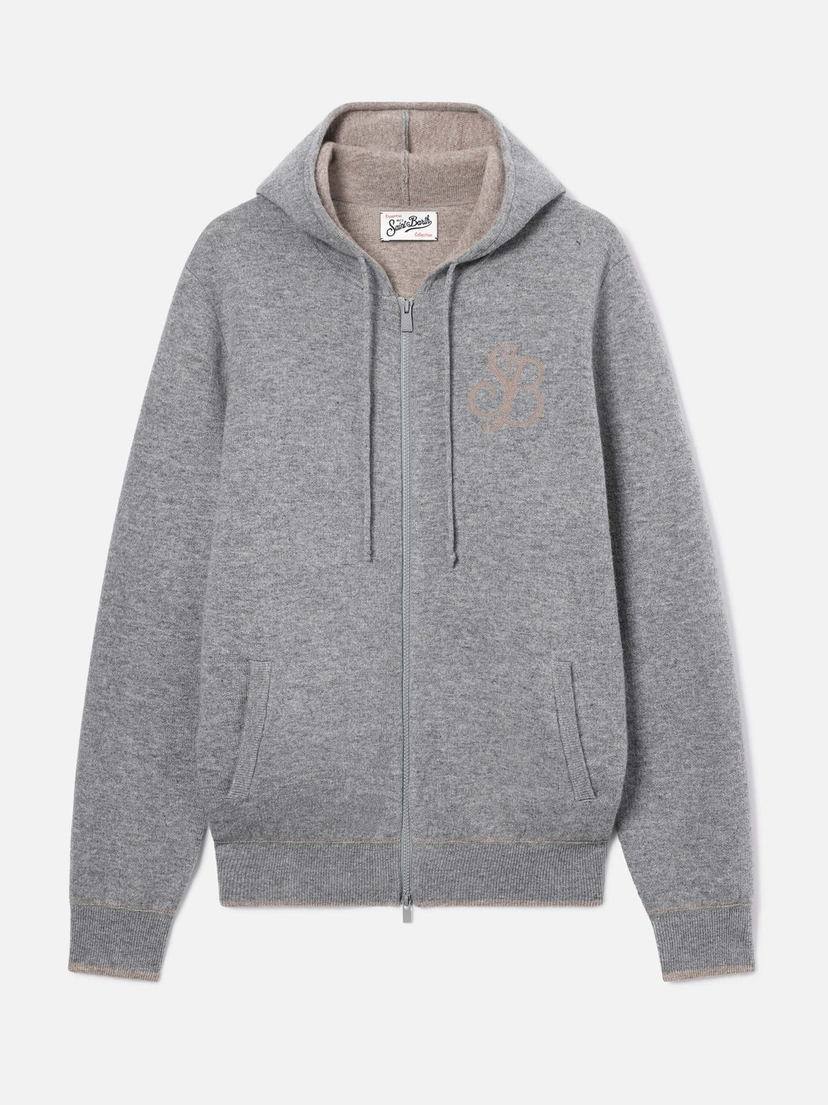 Grey Ridge Wollstrick mit Kapuze und SB Legacy-Monogramm 
