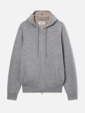 Grey Ridge Wollstrick mit Kapuze und SB Legacy-Monogramm 