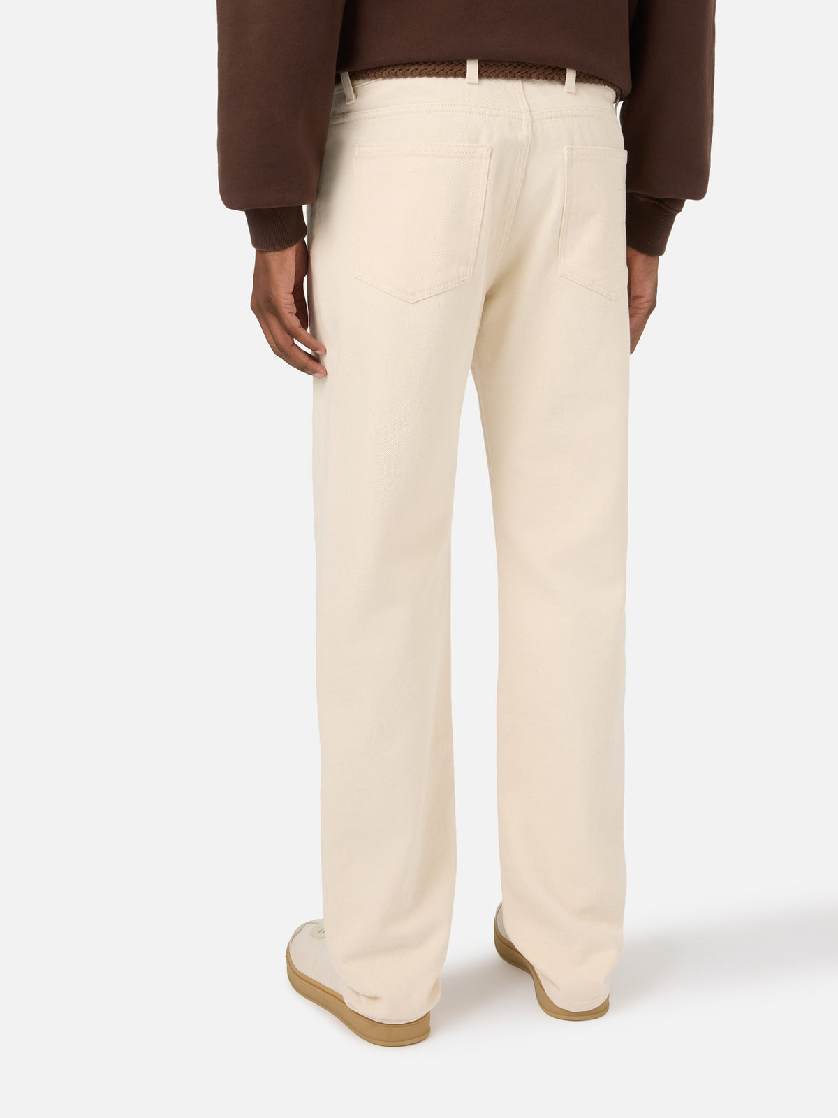 Pantalon beige Riverdale en coton à cinq poches 