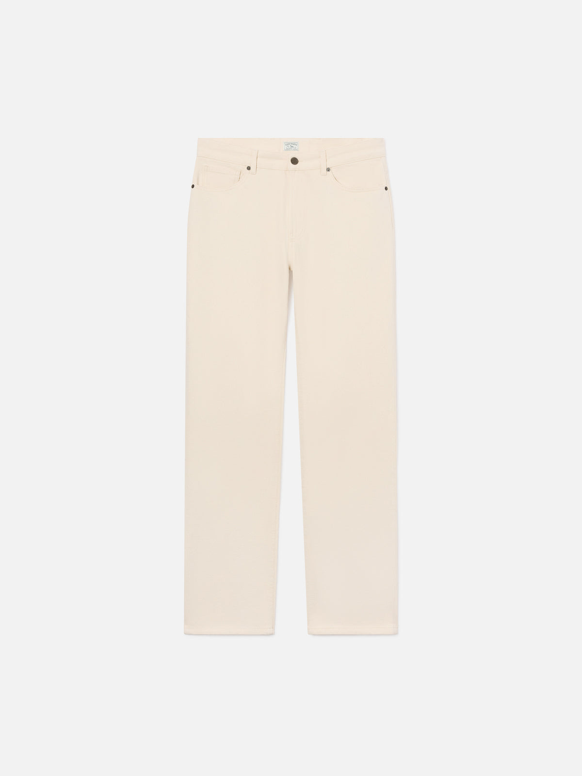 Pantalon beige Riverdale en coton à cinq poches 