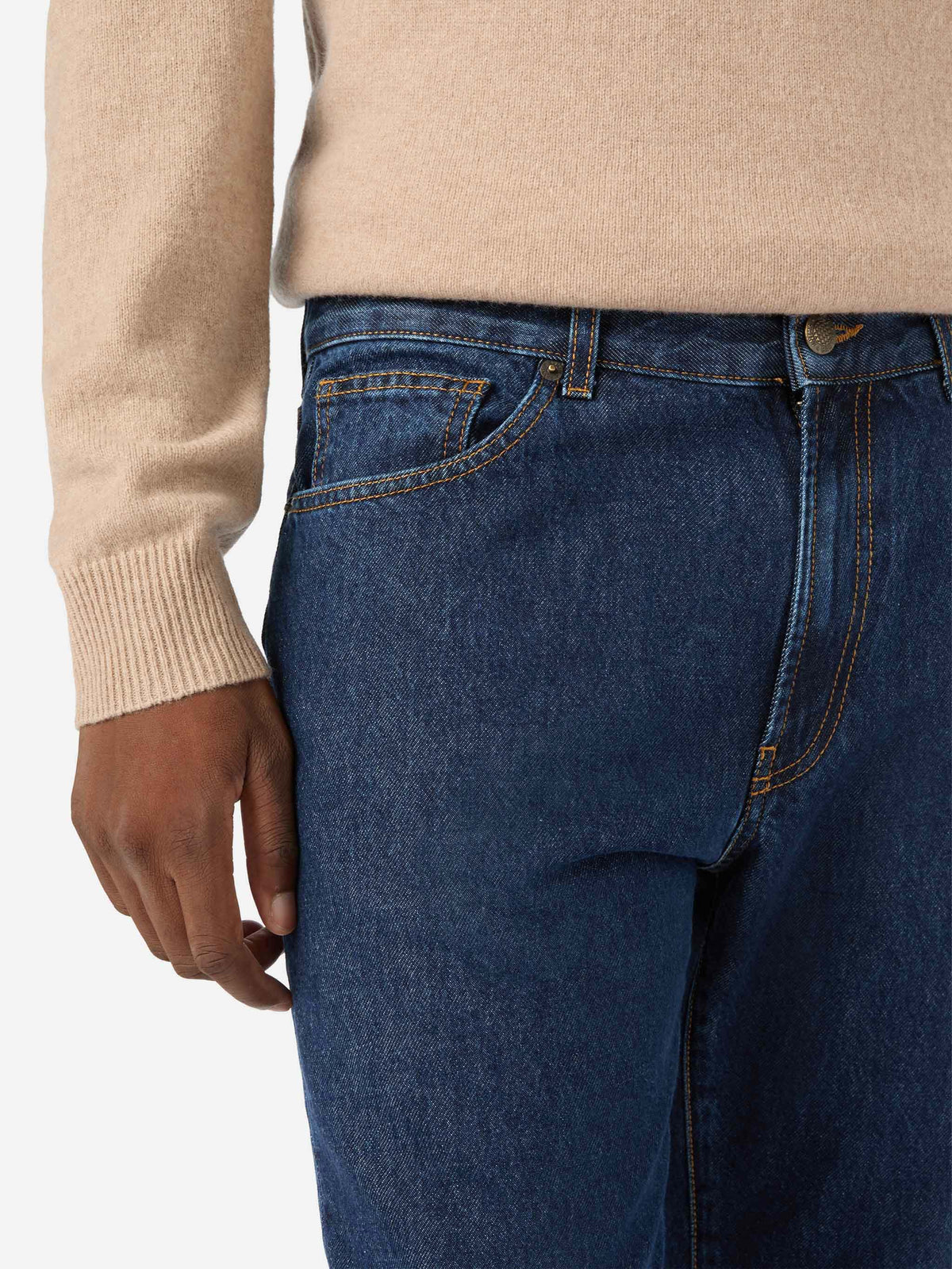 Vaqueros denim Riverdale Light blue con acabado stone wash 