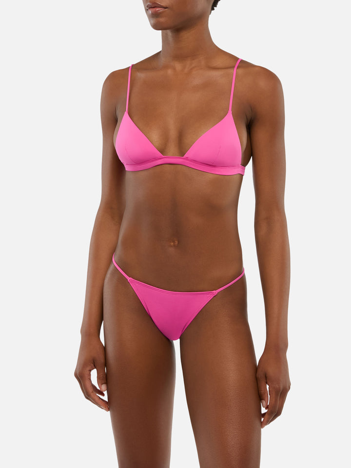 Rylie fuchsia triangle top - Jodene slip mare sgambato fucsia