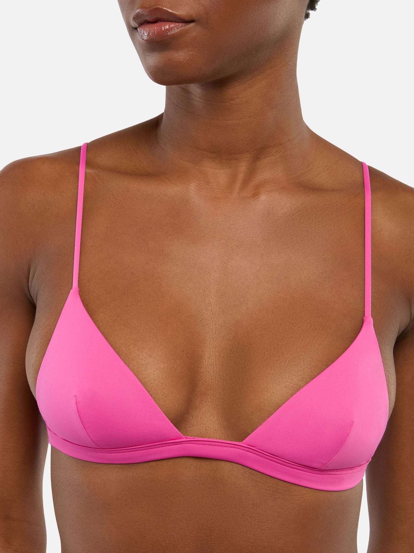 Jodene fuchsia cheeky swim briefs - Rylie fuchsia triangle top