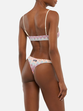 Naomi Raschel Chevron Cheeky Badeslips - Sadie Raschel Knit Bralette