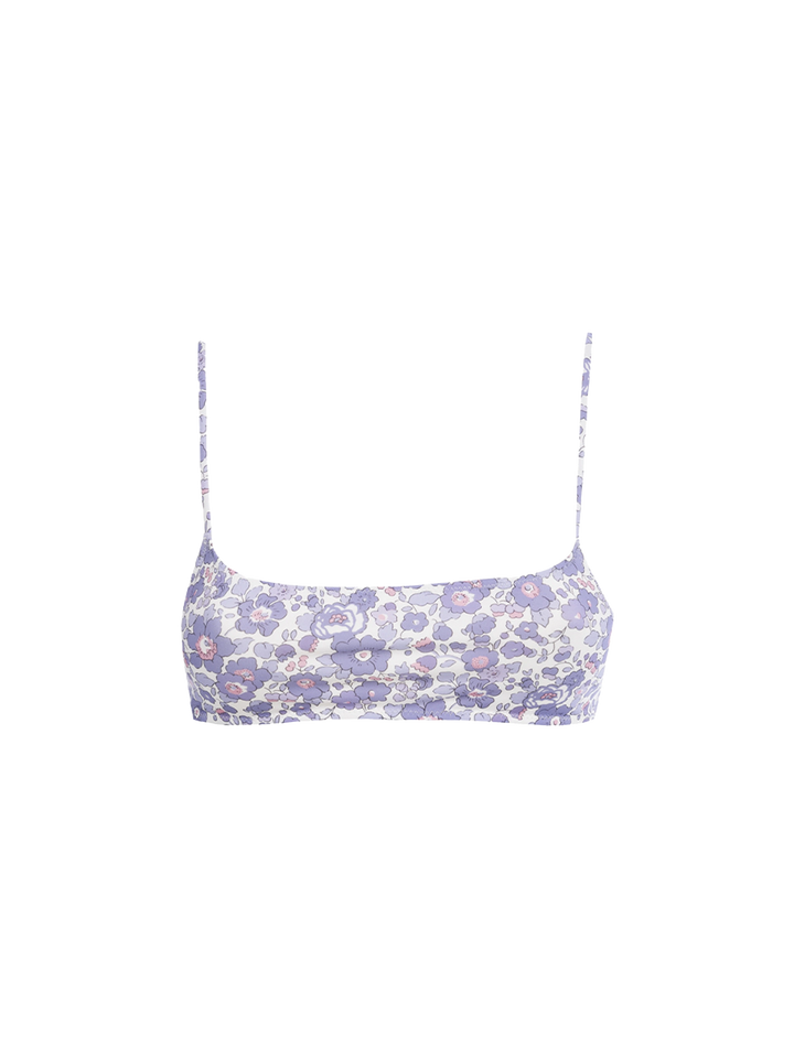 Woman Betsy bralette beach top Sadie| MADE WITH LIBERTY FABRIC
