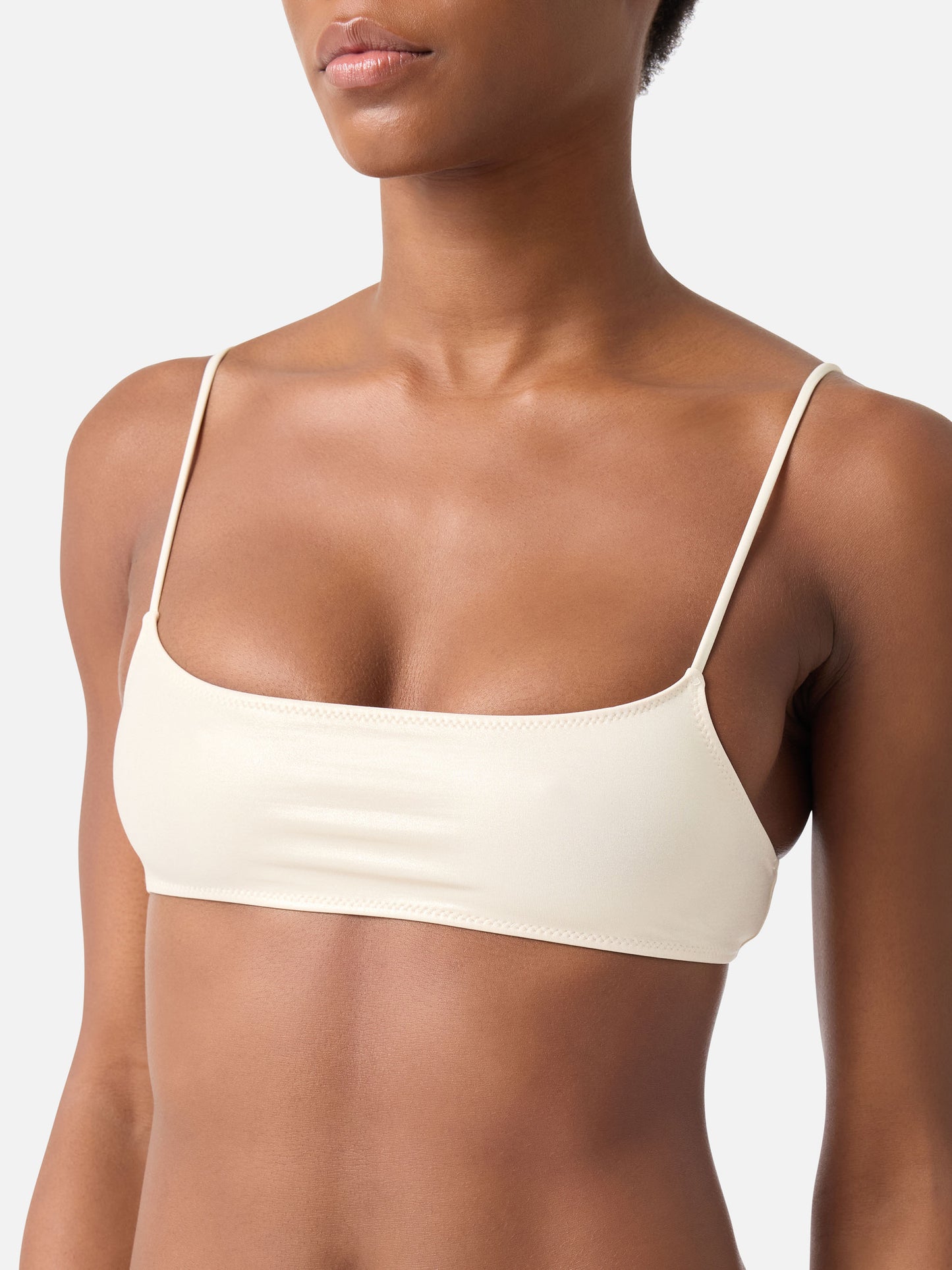 Bikini bralette Sadie Naomi en lamina gold 