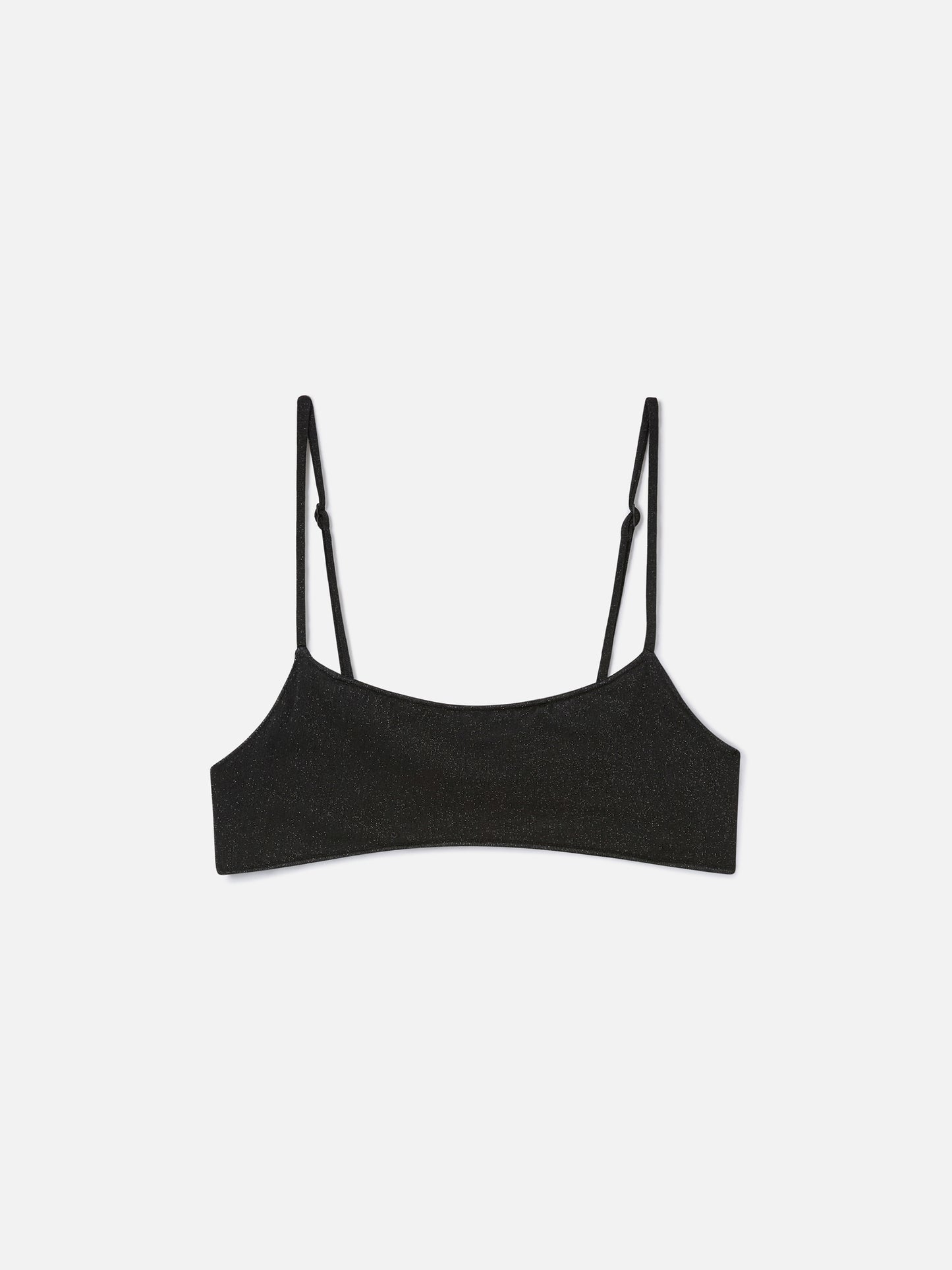 Sadie black lurex bralette bikini top