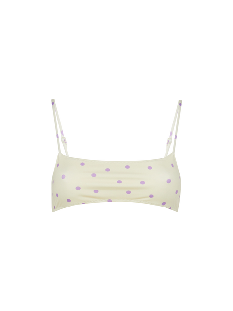 Sadie bralette top with polka dots print - MC2 Saint Barth