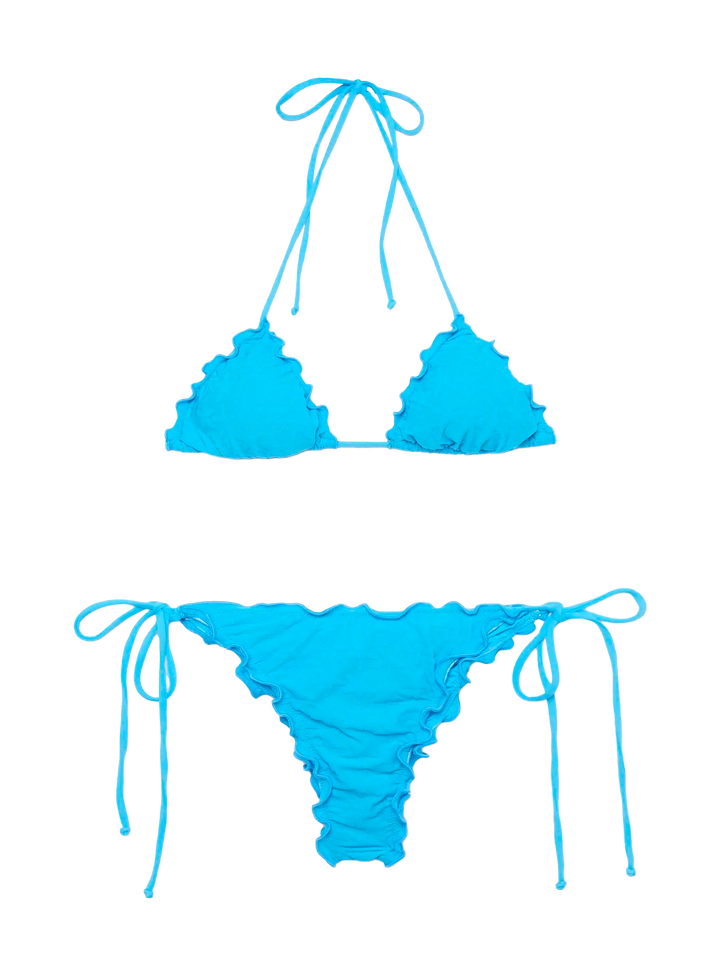 Miami starfish embossed cheeky swim briefs - Sagittarius starfish embossed classic triangle top