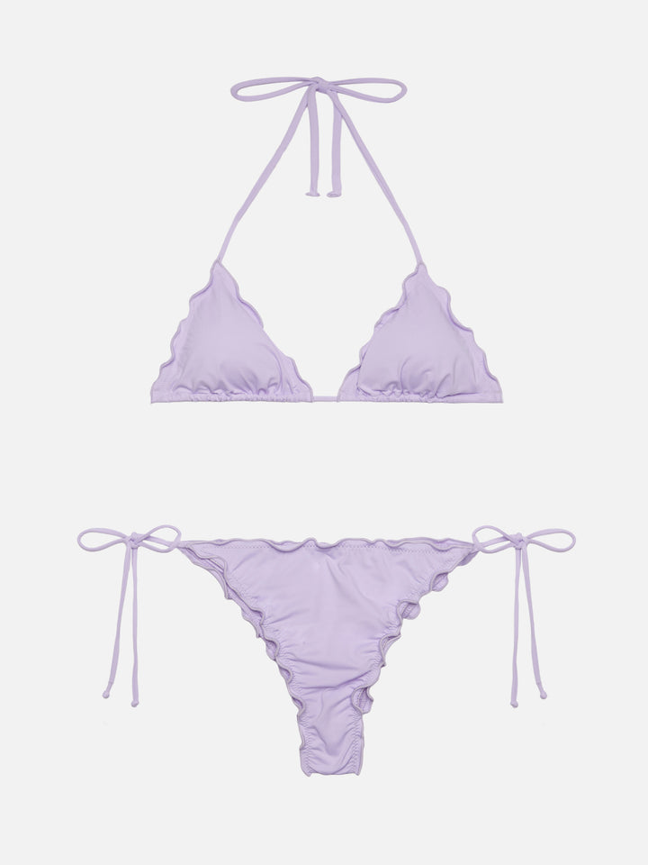 Bikini triangolo lilla Sagittarius Miami con slip sgambato