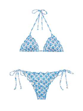 Klassischer Triangel-Bikini Schütze Miami mit Blumenprint