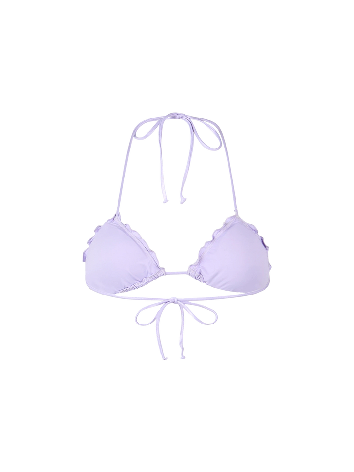 Woman lamina lilac triangle beach top Sagittarius