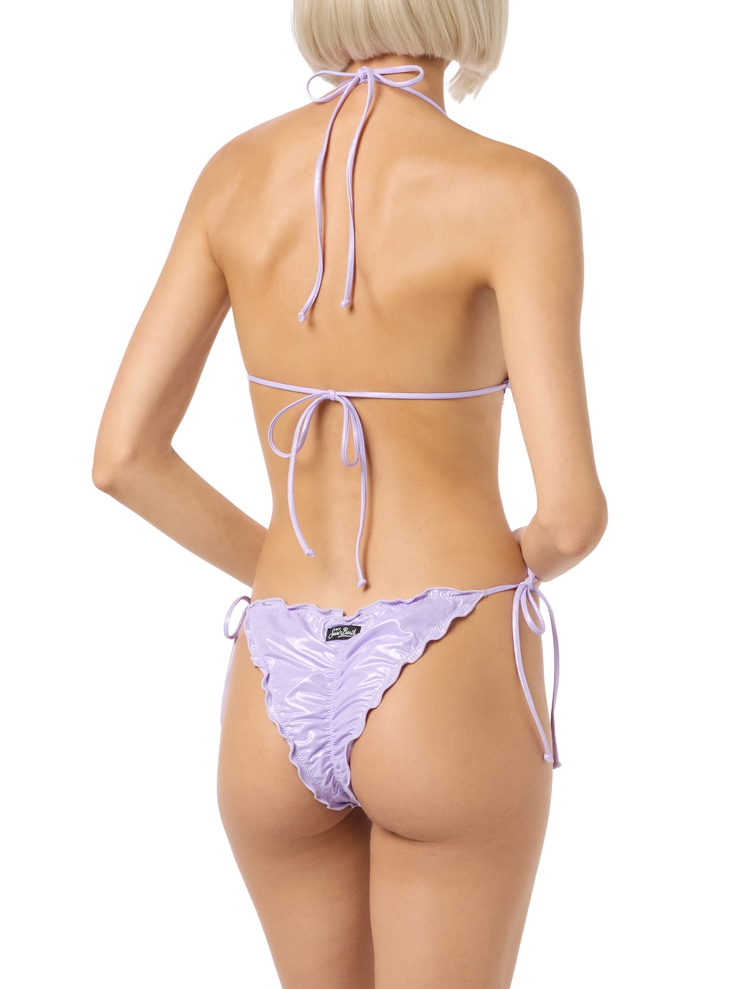Woman lamina lilac classic triangle bikini Sagittarius Miami