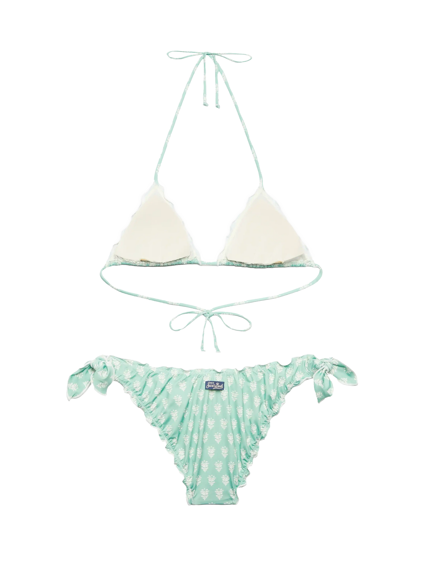 Klassischer Triangel-Bikini Sagittarius Moon mit Blumenprint