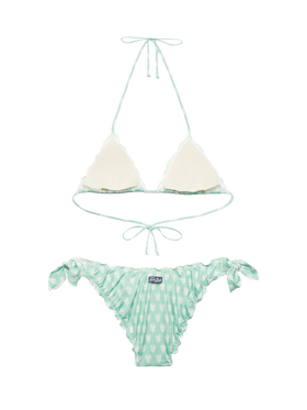 Klassischer Triangel-Bikini Sagittarius Moon mit Blumenprint