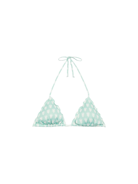 Sagittarius classic triangle top with floral print - MC2 Saint Barth