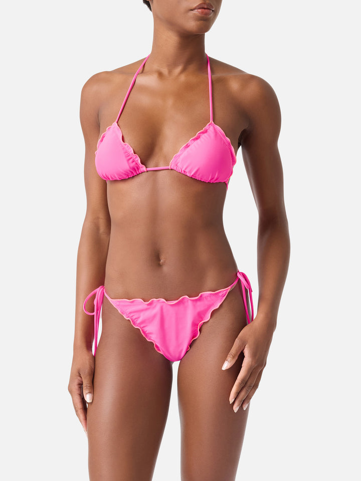 Bikini triangular Sagittarius Miami amarillo flúor 