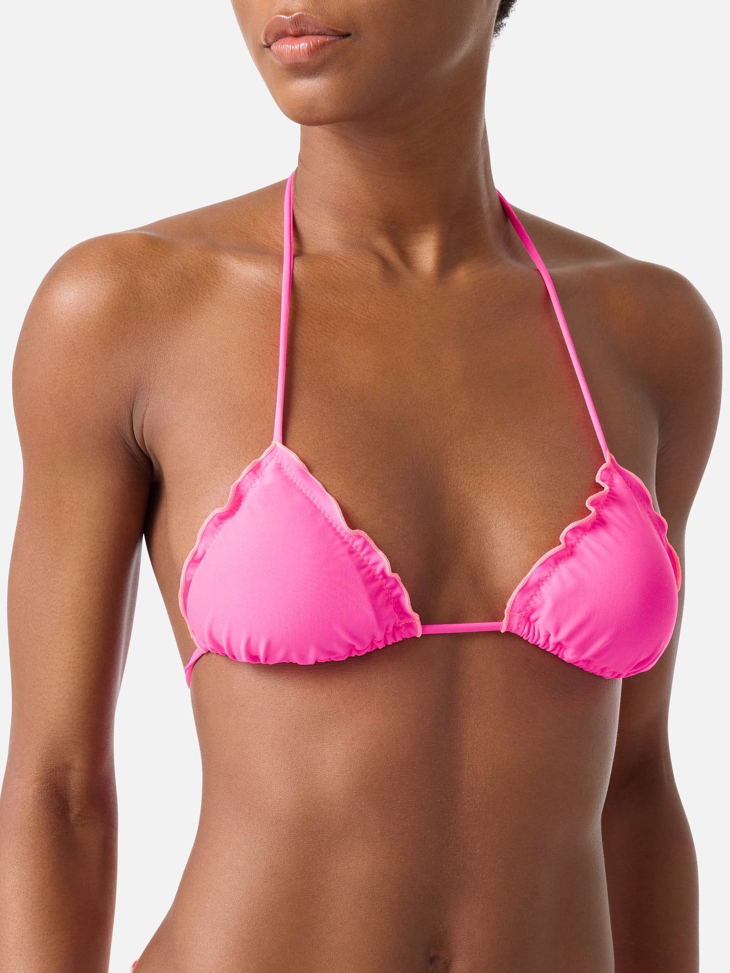 Bikini triangular Sagittarius Miami amarillo flúor 