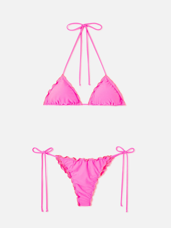 Bikini triangular Sagittarius Miami amarillo flúor 