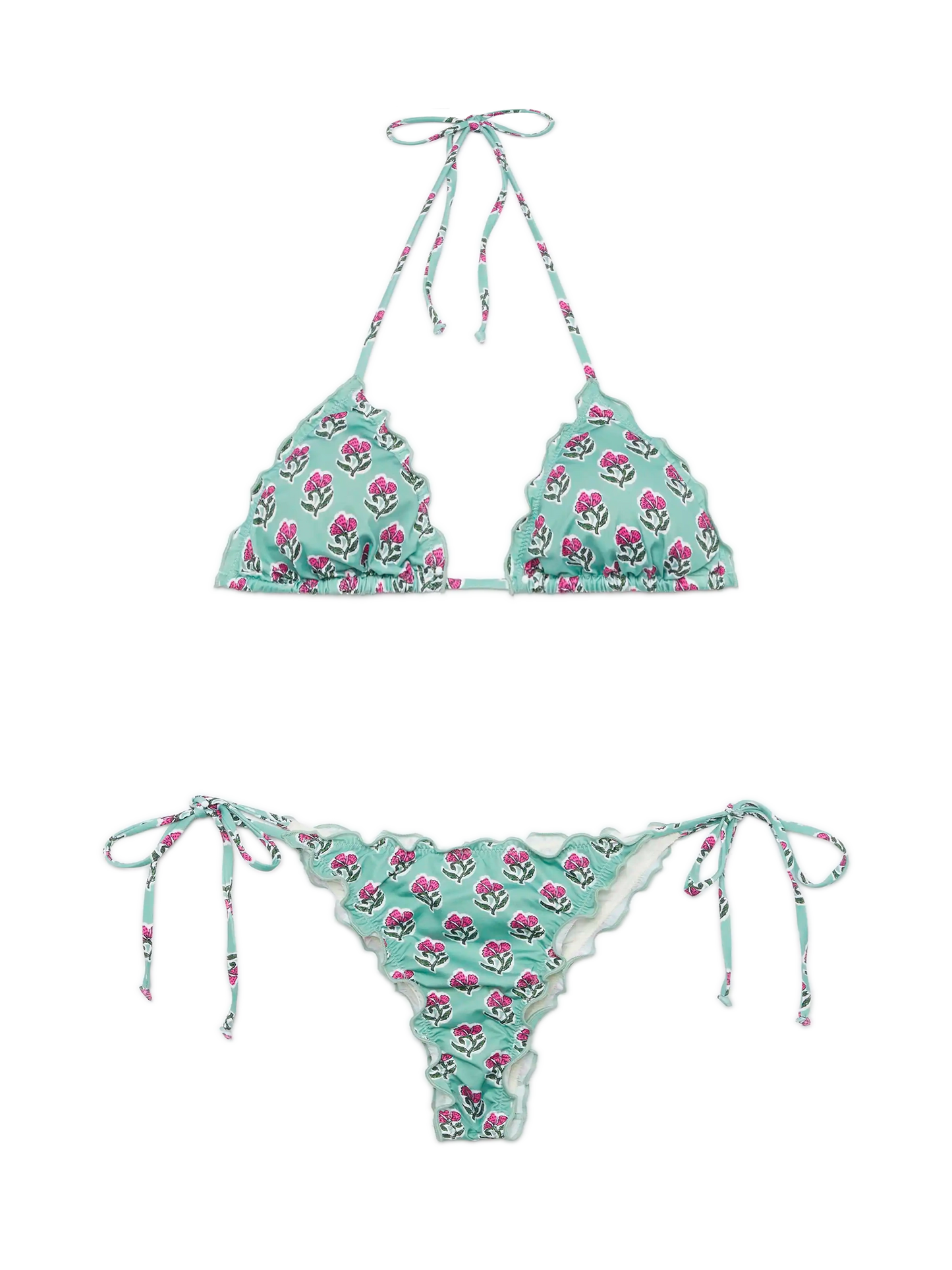 Klassischer Triangel-Bikini Schütze Miami mit Blumenprint